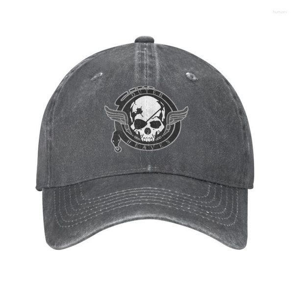 Casquettes de baseball personnalisées en coton Outer Heaven Logo Casquette de baseball Protection solaire Femmes Hommes Réglable Metal Gear Solid Video Game Papa Hat