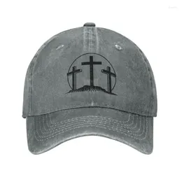 Ball Caps Gepersonaliseerde Katoen De Drie Kruisen Baseball Cap Dames Heren Ademend Jezus Christus Religie Vader Hoed Sport