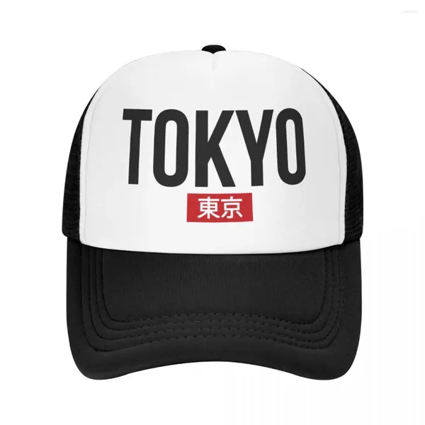 Casquettes de baseball personnalisées de style japonais Tokyo Casquette de baseball Femmes Hommes Chapeau de camionneur réglable Sports Snapback Chapeaux d'été