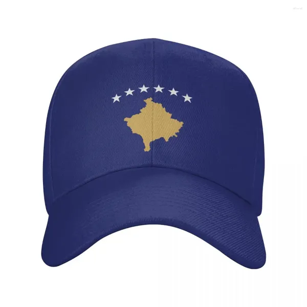 Gorras de bola Personalizada Bandera de Kosovo Gorra de béisbol para hombres Mujeres Transpirable Kosovo Orgulloso Papá Sombrero Al aire libre Snapback Sombreros de verano