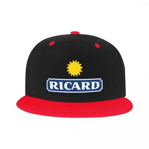 Kogelcaps gepersonaliseerd ricard honkbal pet plat skateboard snapback dames heren verstelbare hiphop hoeden