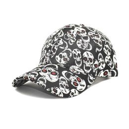 Ball Caps Personnalized Skull Print Baseball Cap Men Femmes Gorros Trucker Gorros CAP UNISE