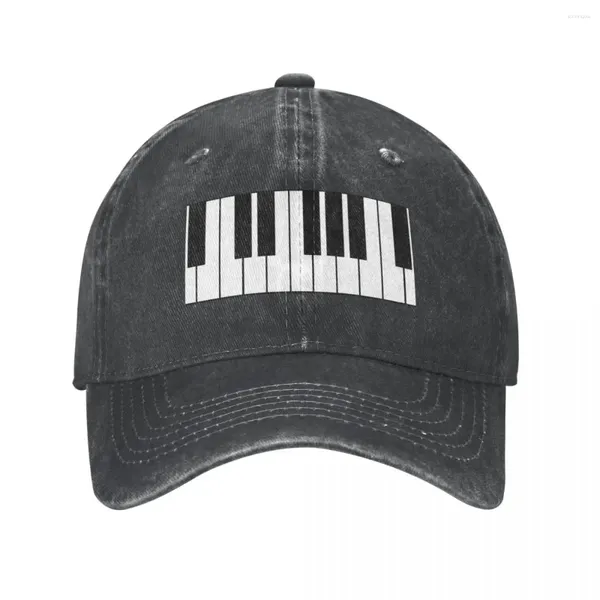Casquettes de balle Piano clavier casquette de Baseball chapeau Hip Hop luxe homme garçon enfant femme