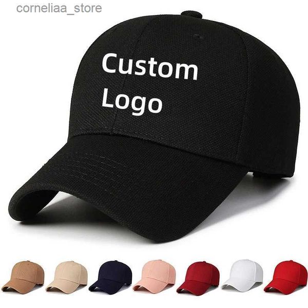 Casquettes de baseball Ananas Tissu Casquette de baseball Hommes Casuan Sport Chapeau Femmes Couleur Unie Vierge Snapnack Casquettes Personnalisé Pare-Soleil Classique Papa HatsY240315