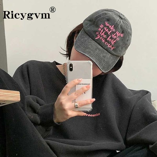 Ball Caps Pink Letter Baseball Cap Soild Colon Cotton Casual Snapback Hat pour hommes Femmes Outdoor Soleil Visors Girl Hip Hop Bonnet Y2K J240425