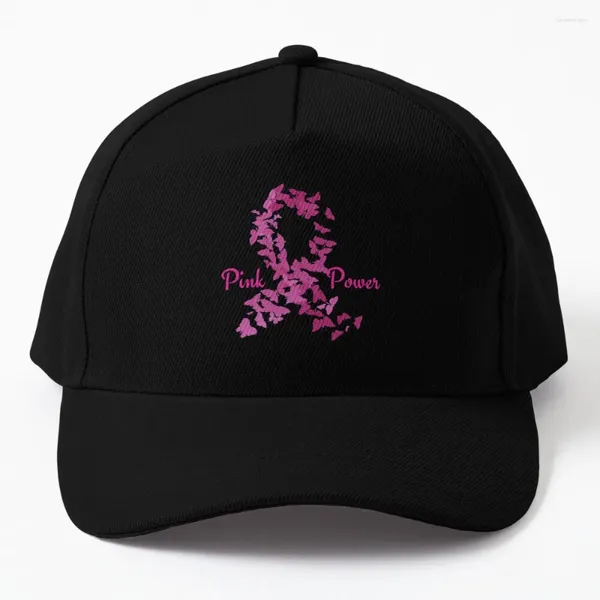 Casquettes de baseball Pink Power - Casquette de baseball pour la sensibilisation au cancer du sein Chapeau de créateur tactique militaire pour femmes et hommes