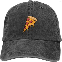 Casquettes de baseball Chapeau de pizza Papa de baseball pour femmes hommes coton noir classique vintage réglable lavé teint profil bas casquette de sport en plein air