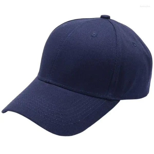 Gorras de bola Algodón liso Papá Sombrero Gorra de béisbol para hombre Verano Casual Mujer Snapback 6 Panel Azul marino Rosa Gris Negro Blanco Vino Rojo Beige