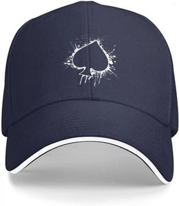 Ball Caps Poker Ace of Spades Cotton Dad Hat Classics Cap Baseball Polo Polo Trucker Unisexe Style Wear