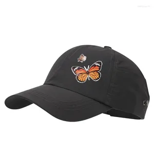 Kogelcaps polyester vlinderpatroon casquette honkbal cap verstelbare snapback -hoeden voor vrouwen 08