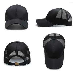 Kogelcaps polyester mesh trucker hoed lichtgewicht verstelbare zonbescherming modieus lichtgewicht ademend