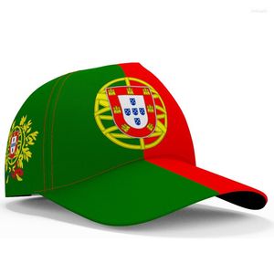 Gorras de béisbol Portugal Béisbol Gratis 3d Nombre personalizado Logotipo del equipo Pt Sombreros Prt País Viajes Nación portuguesa Portuguesa Banderas Sombreros