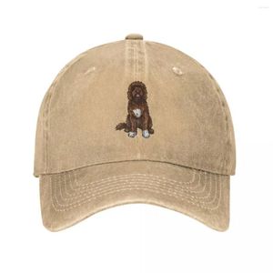 Casquettes de baseball Chien d'eau portugais |Chapeau de Cowboy d'art mignon chocolat, casquette de garçon rigide pour femmes