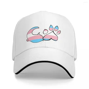 Ball Caps Pride Paws And Tails - Trans Baseball Cap Hat Snap Back Anime Girl Heren