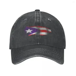 Ball Caps Puerto Rico Vlag Mannen Vrouwen Baseball Verontruste Gewassen Hoeden Cap Vintage Outdoor Zomer Snapback