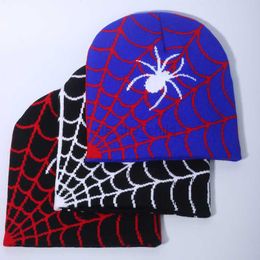 Ball Caps Pullover Hat Spinnenweb Jacquard Gebreide Muts Heren en Dames Warme Muts Cartoon Koude Muts Winter