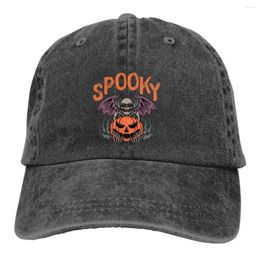 Golpes de bolas Calamazas de calavera de béisbol Hombres Sombreros Protección de visor Snapback Sprooky Lover