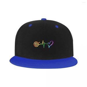 Ball Caps Punk Archery Heartbeat Hip Hop Baseball Cap Women Men Verstelbare Archer Bow Hunting Sport Dad Hat Snapback