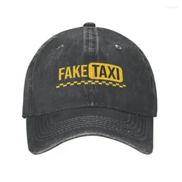 Ball Caps Punk Fake Taxi Driver Katoen Baseball Cap Voor Mannen Vrouwen Ademende Vader Hoed Outdoor