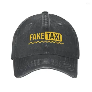 Casquettes de baseball Punk Fake Taxi Driver Casquette de baseball en coton pour hommes femmes respirant papa chapeau en plein air