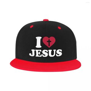 Kogelcaps punk ik hou van Jezus hiphop honkbal vrouwen mannen ademen God kruis religie christelijke papa hoed snapback