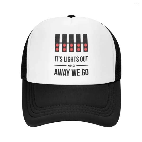 Gorras de bola Punk It's Lights Out And Away We Go Gorra de béisbol Mujeres Hombres Ajustable Trucker Hat Protección solar Snapback