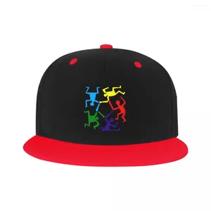 Casquettes de baseball Punk Keith Abstract Dancer Hip Hop Casquette de baseball pour hommes Femmes Réglable Haring Géométrique Graffiti Papa Chapeau Snapback