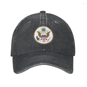 Gorras de béisbol Punk Unisex Algodón Gran Sello de los Estados Unidos Bandera de EE. UU. Gorra de béisbol Adulto Ajustable Papá Sombrero Hombres Mujeres Protección solar