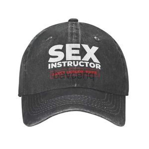 Ball Caps Punk Unisexe Coton Sexe Instructeur Baseball CAP ADULLABLE ALIMENTABLE PAP DA PAPE FEMMES Men Outdoor D240507