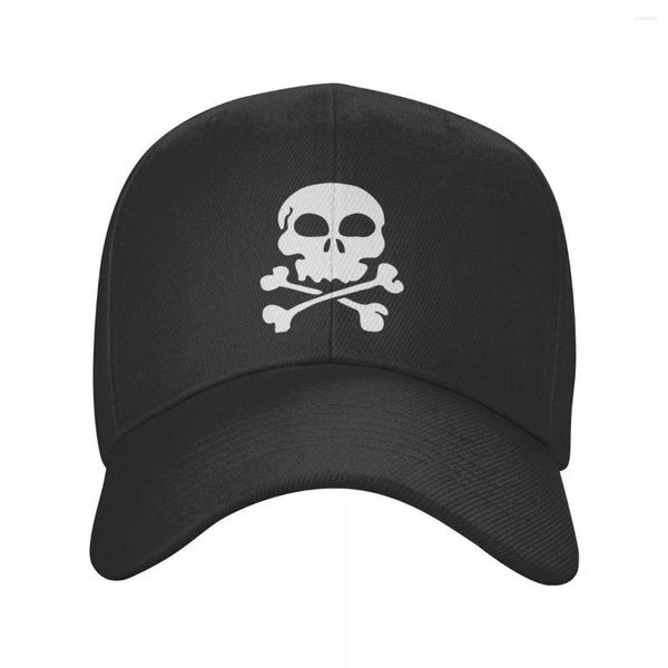 Gorras de béisbol Punk Unisex Jolly Roger Skull Pirate Flag gorra de béisbol adulto ajustable papá sombrero mujeres hombres protección solar Snapback