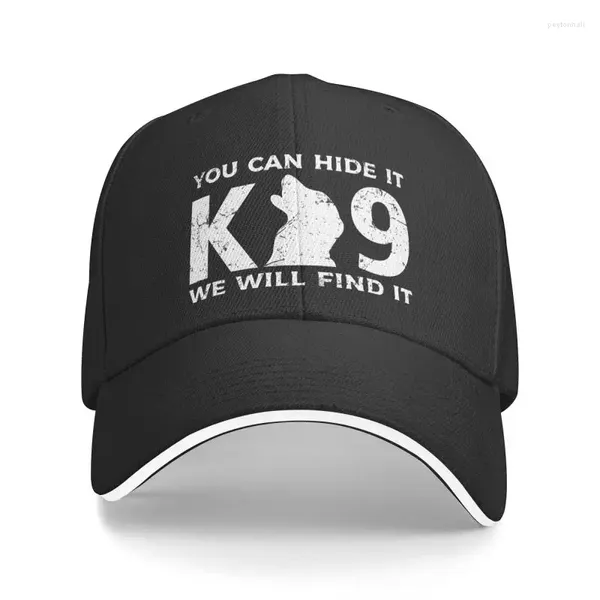 Casquettes de baseball Punk unisexe K9, vous pouvez le cacher, nous trouverons une casquette de Baseball pour adultes, chapeau de papa réglable pour femmes et hommes, Protection solaire