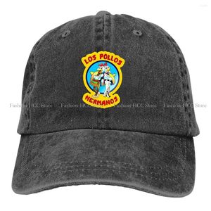 Kogelcaps pure kleur papa hoeden coole hoed zon vizier honkbal los pollos hermanos gefrituurde kippenwinkel piekcap