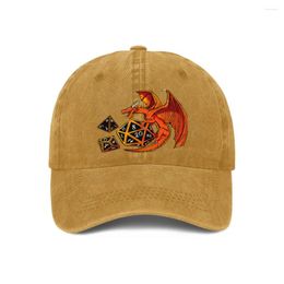 Ball Caps Pure Color Dad Hats The Dice Dragon Dameshoed Zonneklep Baseball Dungeon Master Pet