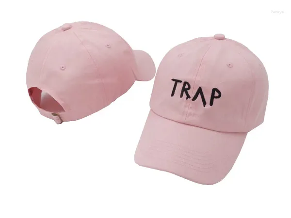 Casquettes de balle pur coton piège chapeau rose jolies filles comme casquette de Baseball musique Rap LP papa Hip Hop capuche en gros personnalisé