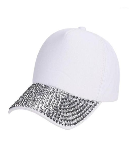 Gorras de bola PUSEKY 2022 Hombres Mujeres Hecho a mano Cuentas de diamantes de imitación Sombreros Gorra de béisbol sólida Sombrero de lujo Mujer Chica Belleza Casual Todo 6573958