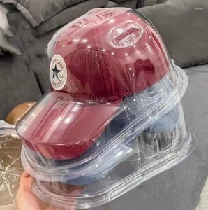 Casquettes de Baseball PVC Casquette de Baseball Support Case Transparent Chapeau Boîte De Rangement Couvercle Antipoussière Présentoir Titulaire