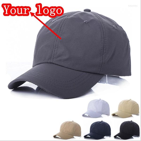 Casquettes de baseball à séchage rapide avec logo imprimé, casquette de camionneur réglable pour hommes, respirante, unisexe, ombrage extérieur, chapeau de papa, Baseball