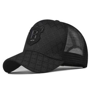 Ball Caps R Broidered Baseball Casquat Hat Hip Hop Bone Mens Breathable Mesh Visor Womens Street Clothing Tamin Wholesale Q240429