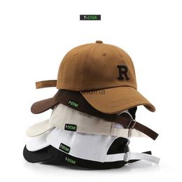 Ball Caps R Borduren Eenvoudige Baseball Cap Effen Kleur Casual Vader Hoed Unisex Zonnehoeden Voor Vrouwen Mannen Gorras De Bisbol Gorras Hombre YQ240117