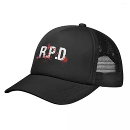 Ball Caps R.P.D.Blood Logo Mesh Baseball Unisexe Hat Umbrella Corporation Ajustement Snapback Sports Cap Camilier d'été