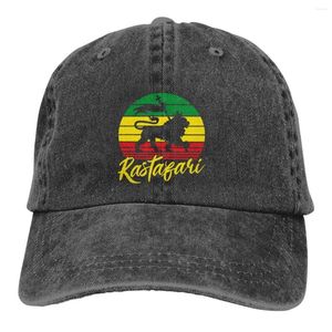 Ball Caps Rasta Vlag Leeuw Veelkleurige Hoed Piekte Damespet Rastafari Van Juda Klassiek Retro Gepersonaliseerde Vizierbescherming Hoeden