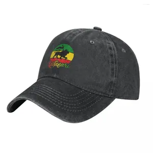 Ball Caps Rastafari Rasta Lion Baseball Cap Judah Flag Sports High Quality Washed Tamiker Hat Unisex Fitté Custom