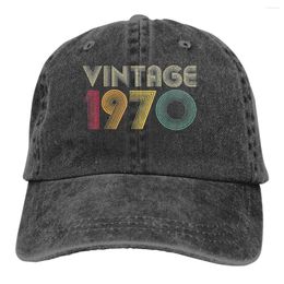 Casquettes de baseball rétro 1970 50e anniversaire cadeau 50 ans casquette de baseball hommes en 1971 couleurs femmes été Snapback