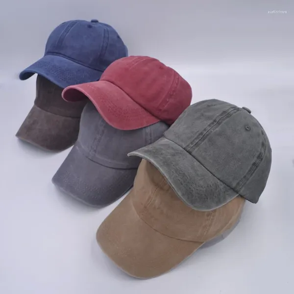 Ball Caps Rimiut Solid Denim Baseball DIY Self Design Men Simple Women Protect Protect Chaps Travail Posteur Truckier