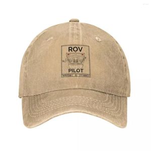 Gorras de bola ROV Pilot Cowboy Hat Bobble Trucker Cap Hombres Mujeres