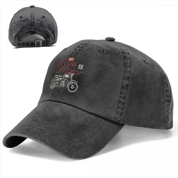 Casquettes de baseball Royal Motor Denim Casquette de baseball Authentique Moto Rider Homme Casual Trucker Hat Streetwear Kpop Haute Qualité