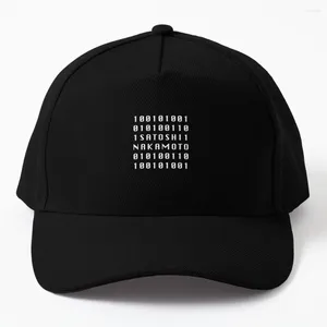 Casquettes de baseball Satoshi Nakamoto Binary Vintage Retro Baseball Cap Trucker Hats Summer Women's Men