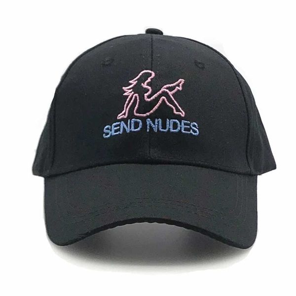 Ball Gaps Enviar desnudos de la sombrero de béisbol Botón de algodón bordado Botón Hombres de alta calidad Swap Dad K-Pop Sweinshirt Q240403