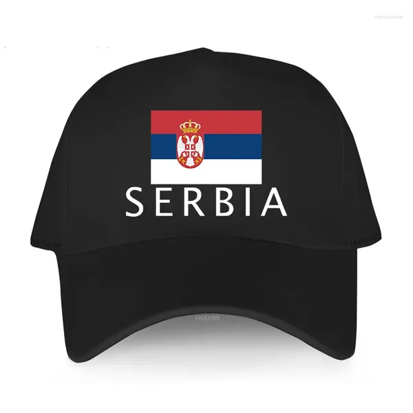 Casquettes de baseball Serbie Serbes Serbes Hommes Snapback Mode Jerseys Nation Coton Solide Sunhat Hip Hop Chapeau Sporting SRB Srbija Papa