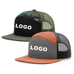Casquettes de baseball sept panneaux bricolage Logo personnalisé casquette de Baseball hommes et femmes Style Hip Hop maille chapeaux de camionneur adulte atteint un sommet